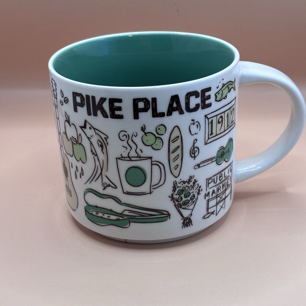 Starbucks Pike Place Coffee Mug 14 oz Been There Series 2018 Discontinued/Rare